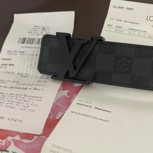 LV Damier Belt 90/38